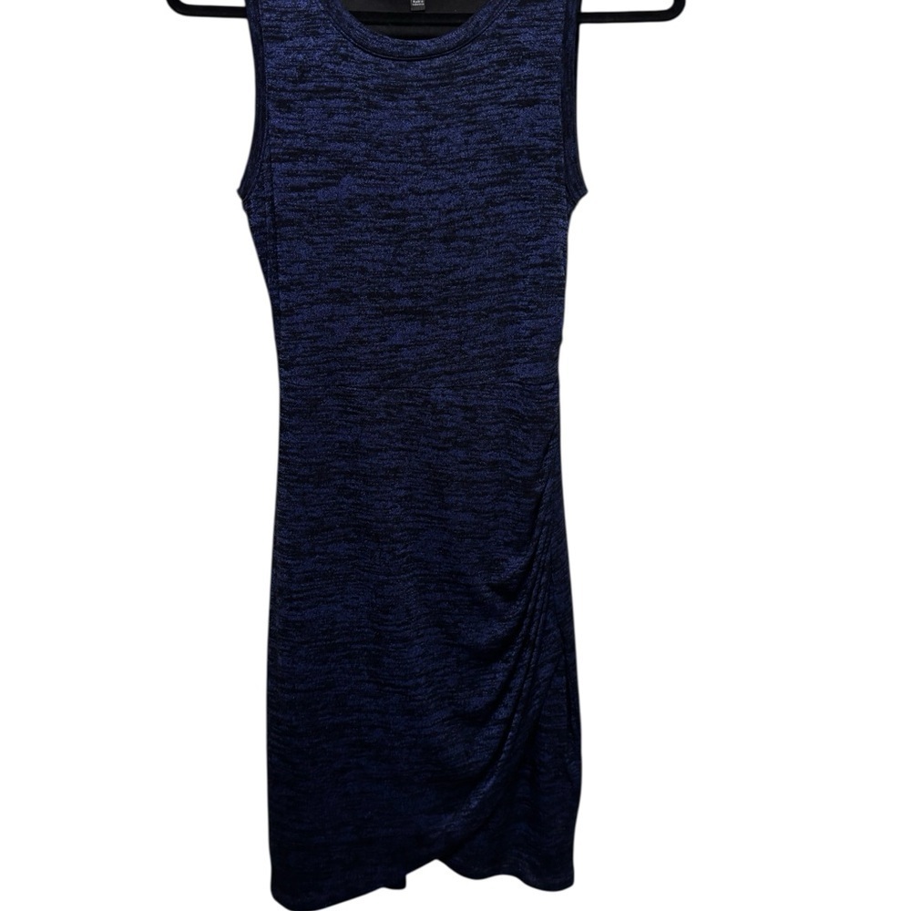 Apt. 9 Elegant Blue & Black Sleeveless Bodycon Dress with side Ruching size XS